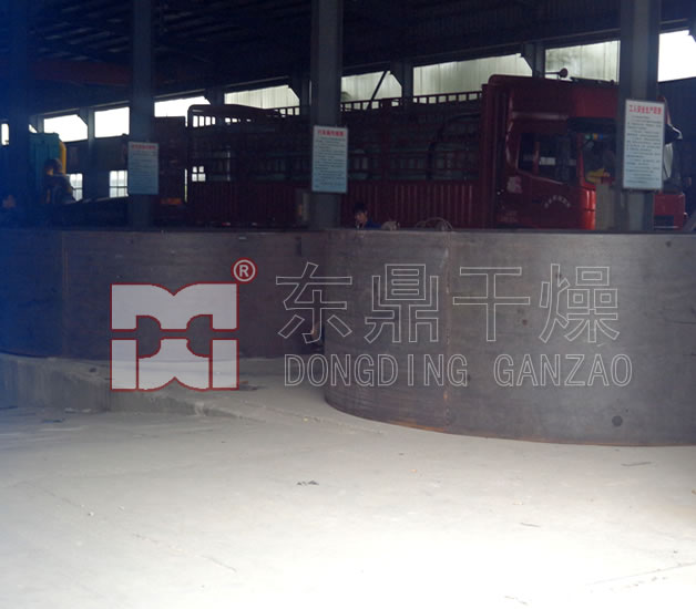 大型煤泥烘干機加工現場